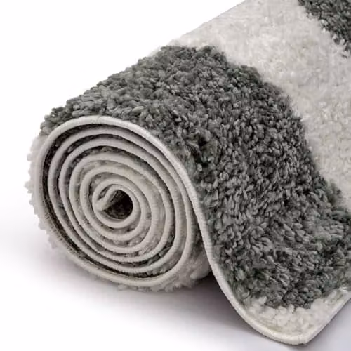 THE RUGS Soft Shaggy Area Rug in Sage Green, Modern Animal Print Patterned Carpet for Living Room and Bedroom, W: 80 cm, L: 300 cm – 5