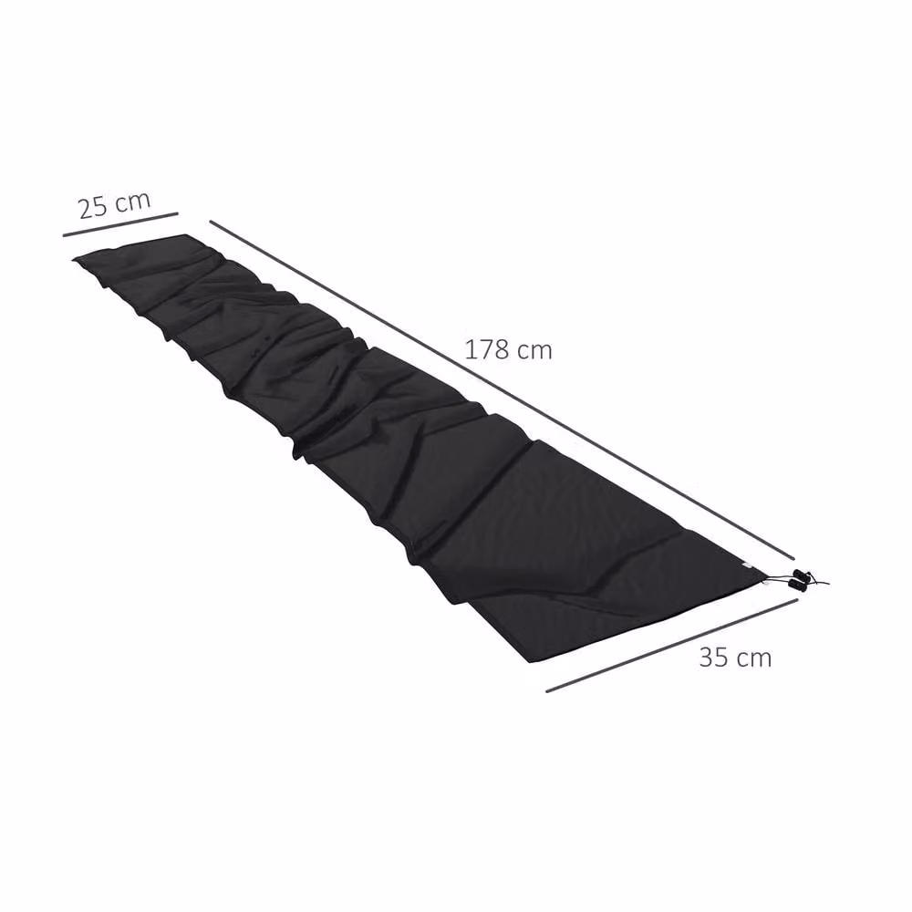Matteo Black Waterproof Polyester Cantilever Parasol Cover for 2-3.5m Umbrellas – 3