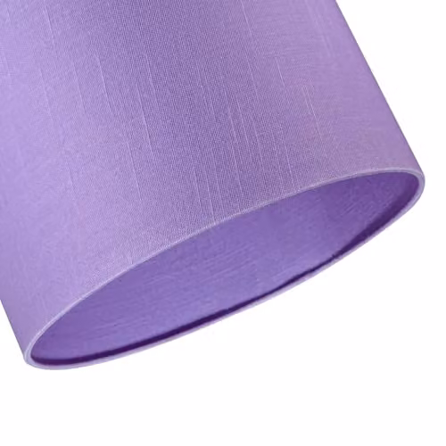 Happy Homewares Modern Lavender Oil Textured Linen Fabric Circular Lamp Shade in Violet, W: 30 cm, H: 20 cm – 2