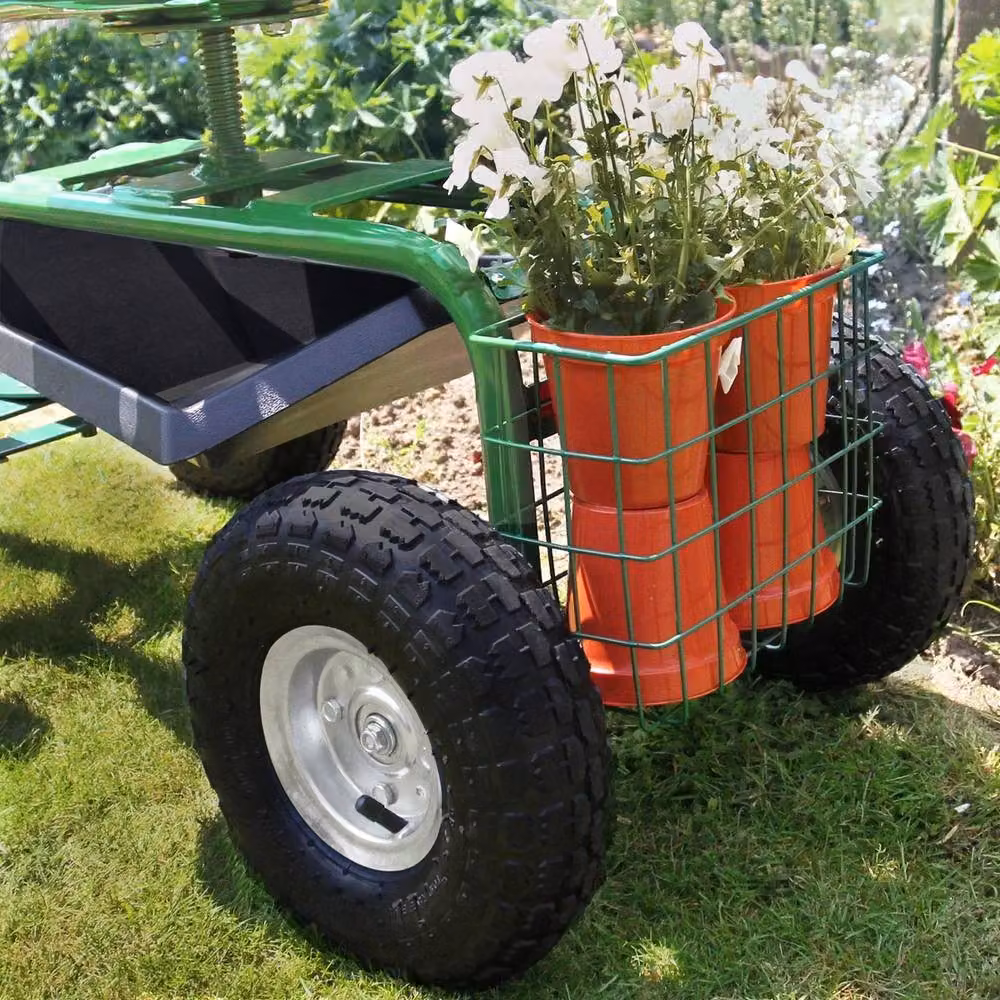 Monstershop Heavy-Duty Mobile Garden Seat in Green – 4