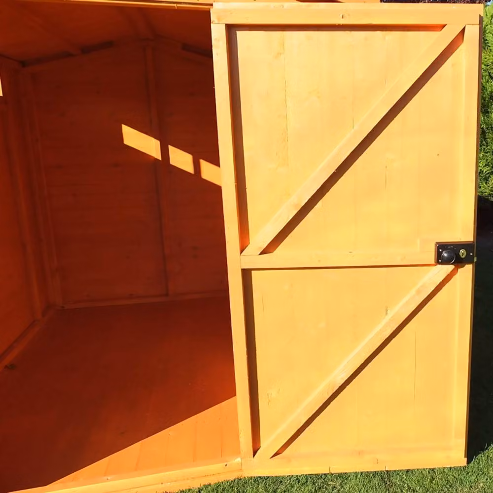 Shires Security Apex Handmade Wooden Garden Shed in Brown, W: 243.84 cm, D: 182.88 cm, H: 213.36 cm – 3