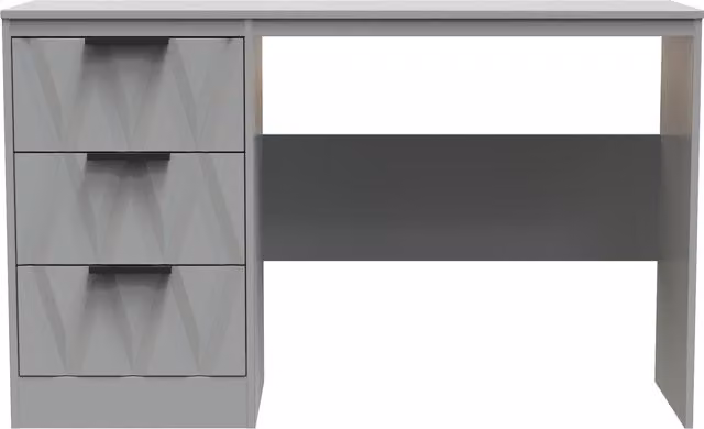 Ready Assembled 2 U Washington 3 Drawer Desk in Grey – 1