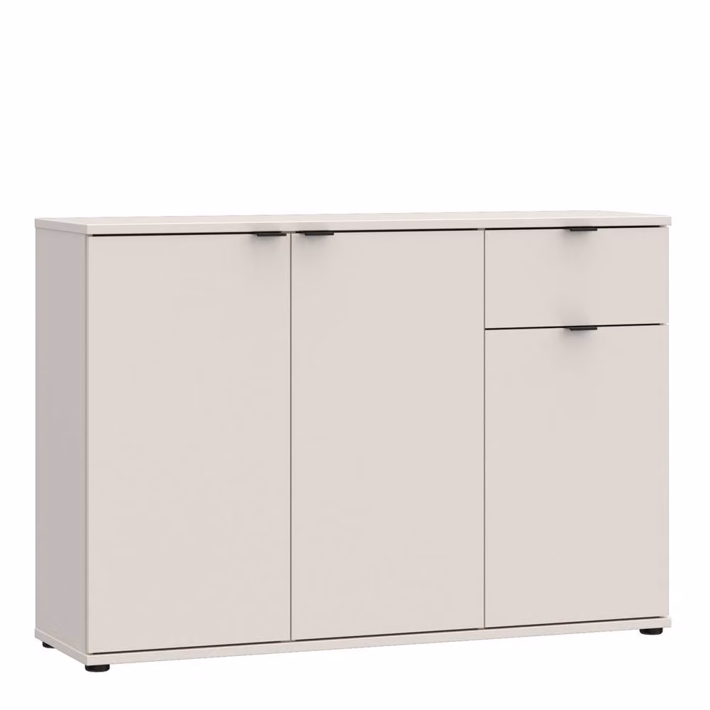 Furniture To Go Ganymede Modern 3 Door Cupboard with Drawer in Beige Matt Finish – 2