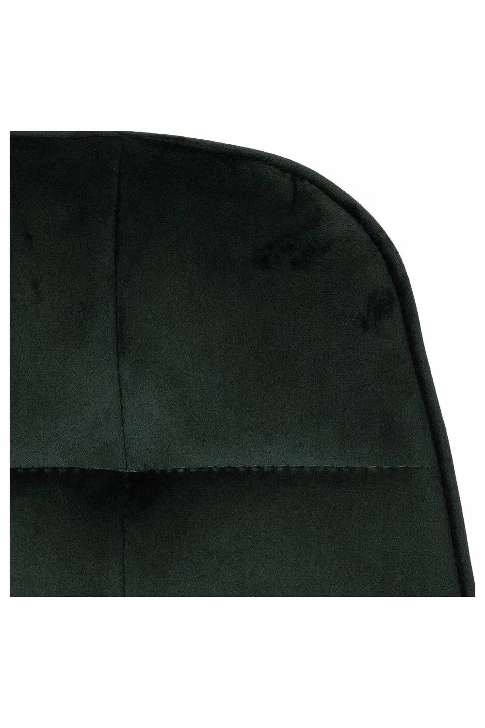 Seconique Lukas Set of 2 Green Velvet Dining Chairs with Metal Cantilever Base – 8