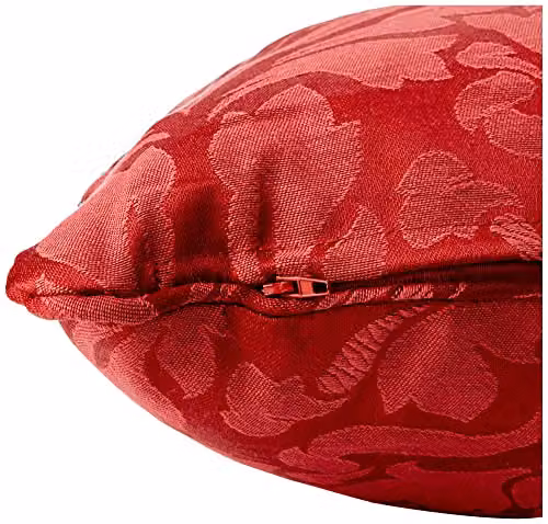 Fusion Eastbourne Filled Square Cushion, Red Floral, W/D/H: 43 x 43 x 43 cm – 2