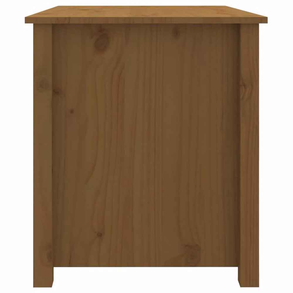 Berkfield Home Beautiful Coffee Table in Honey Brown Solid Pine, W: 71 cm, D: 49 cm, H: 55 cm – 4