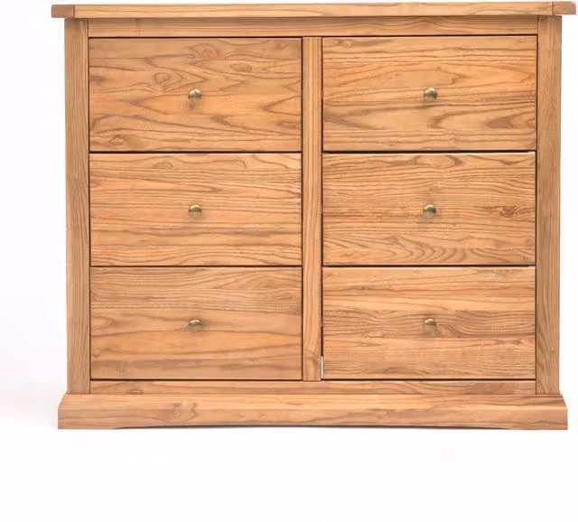 Cabinet Bits Salerno 6 Drawer Chest of Drawers in Sand Brown