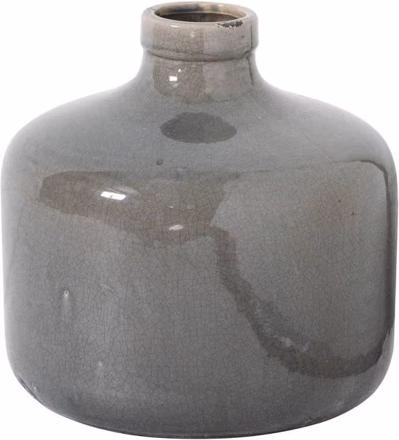 Hill Interiors Grey Ceramic Shabby Chic Tabletop Vase