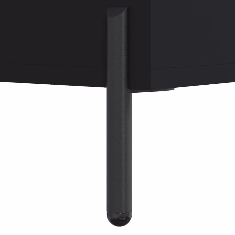 Berkfield Home Modern Black Square Coffee Table W/D/H: 50 x 50 x 40 cm – 5