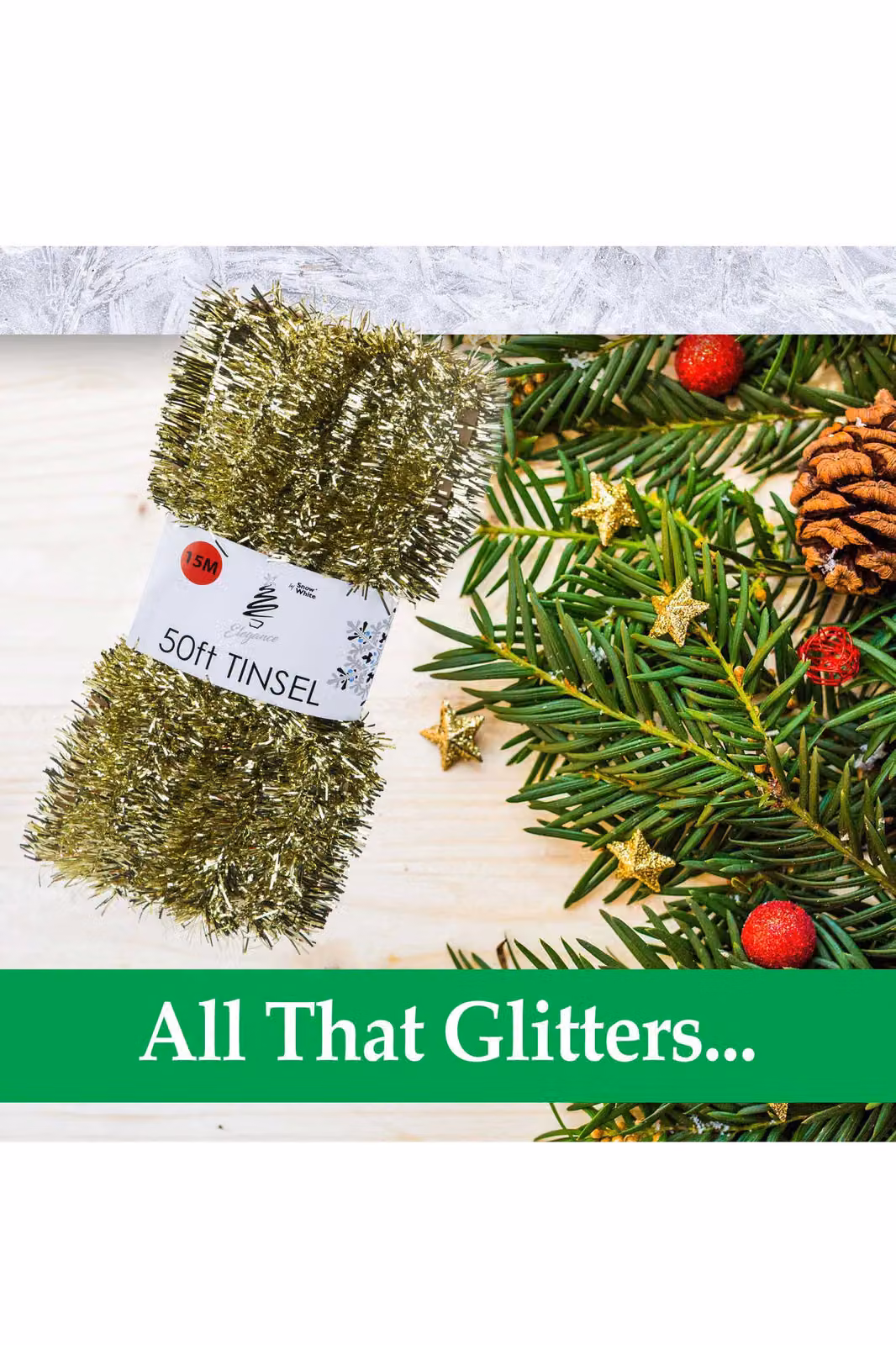 VFM e-Store Gold Christmas Tinsel Decorations – 2
