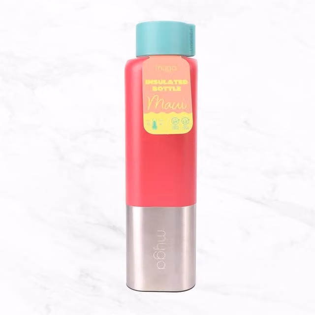 Myga Square Bottle, Pink, 650ml