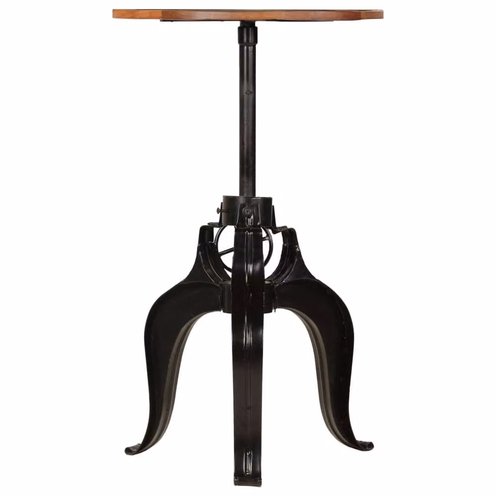 Berkfield Home Industrial Bar Table in Brown Solid Reclaimed Wood and Metal, W: 60 cm, H: 76-110 cm – 2