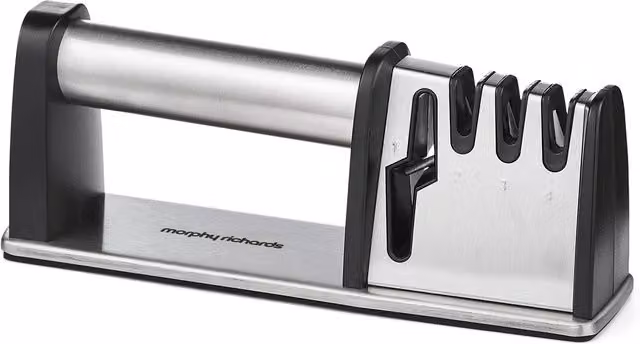 Morphy Richards 4 in 1 Stainless Steel Knife and Scissor Sharpener in Silver