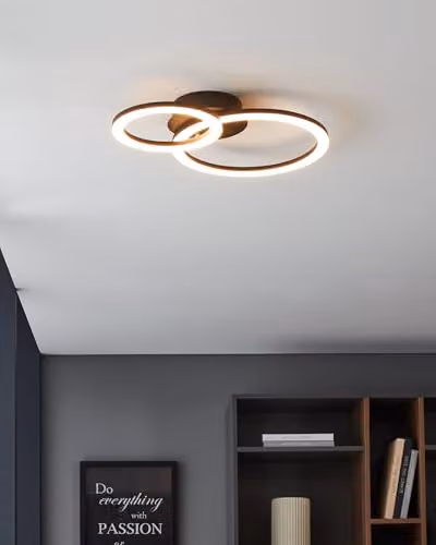 Eglo Connect.z Parrapos-z Smart LED Ceiling Lamp, Black – 3
