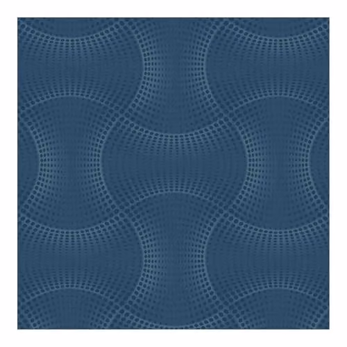 Superfresco Easy Calipso Blue Geometric Textured Wallpaper with Abstract Curved Design – 1