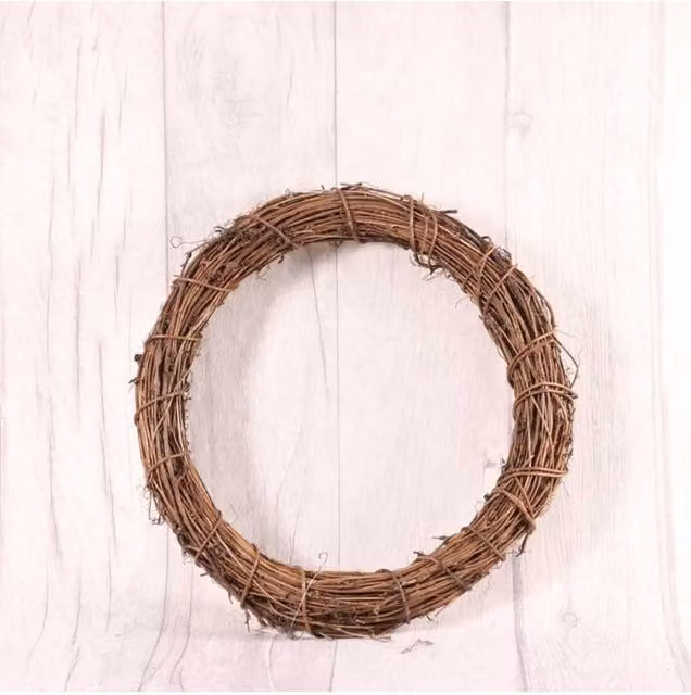 KDMD 2 Pack Natural Brown Vine Wreaths, Diameter: 25 cm
