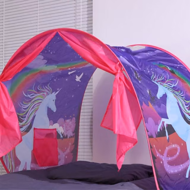 Groundlevel Pink Fantasy Foldable Childrens Pop Up Play Tent