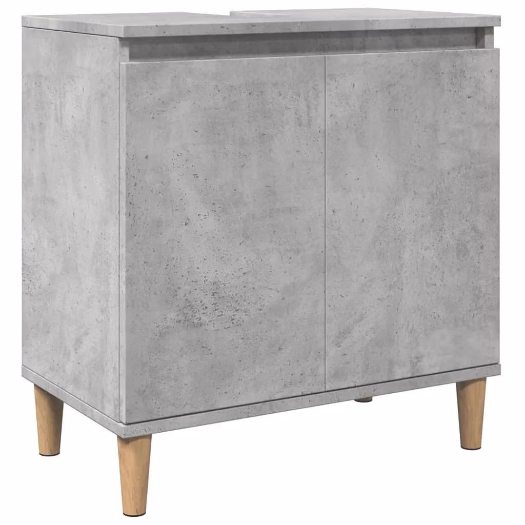 Berkfield Home Freestanding Bathroom Sink Cabinet in Grey, W/D/H: 58 x 33 x 60 cm – 2
