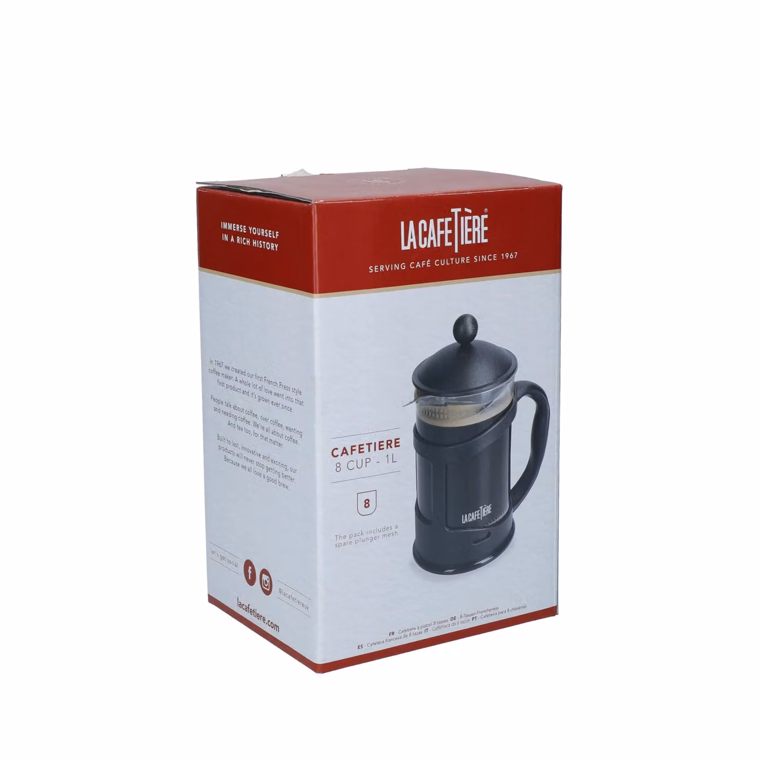 La Cafetiere Black Glass and Polypropylene Coffee Cafetiere – 7