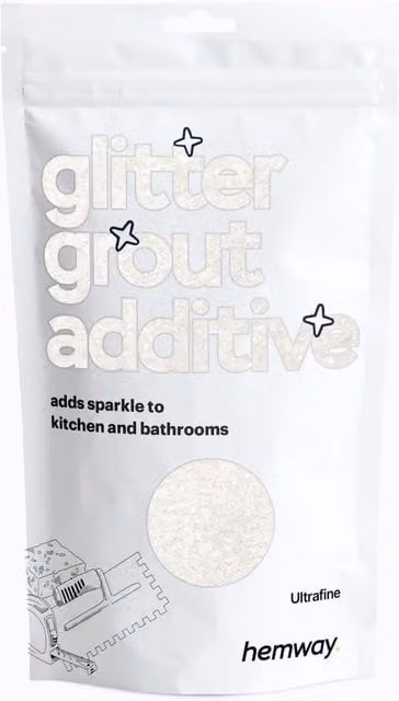 Hemway Glitter Grout Additive White Iridescent, 100g
