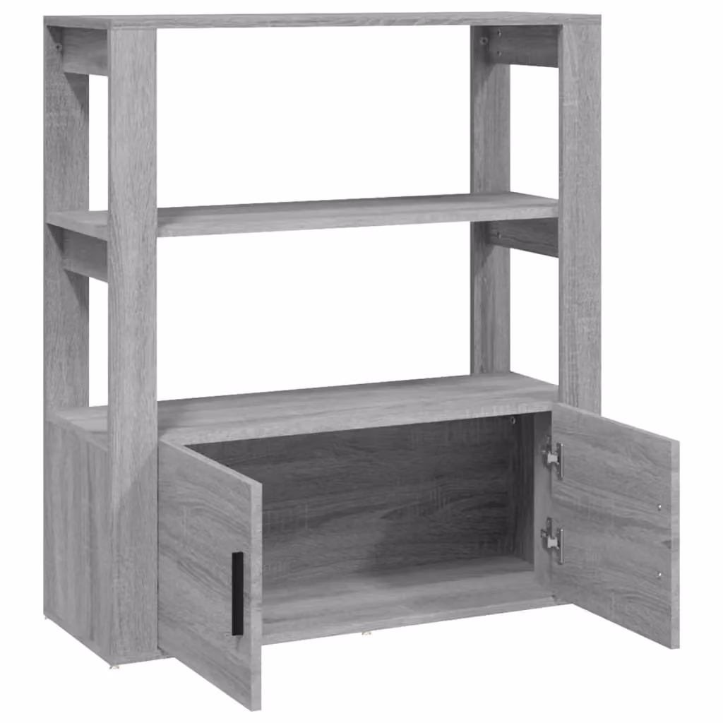 Berkfield Home Grey Sonoma Sideboard in Engineered Wood W/D/H: 80 x 30 x 90 cm – 2