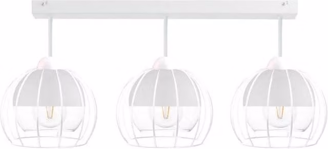 Netlighting Solo Semi Flush Ceiling Light in White, 60cm, 3x E27