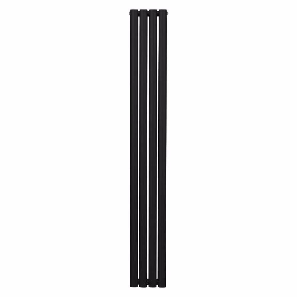 Monstershop Oval Column Radiator in Black Steel, H 180 cm x W 24 cm – 2