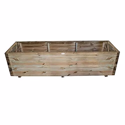 Forest Garden Lomello Brown Wooden Raised Planter W: 180 cm, D: 60 cm, H: 50 cm – 2