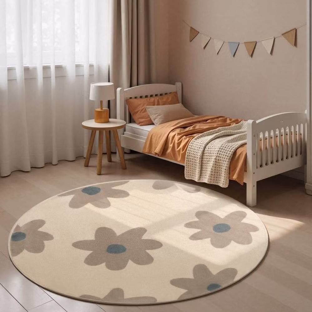 THE RUGS Adventures Kids Bloomy Floral Rug in Cream and Beige, W: 160 cm, D: 235 cm – 3