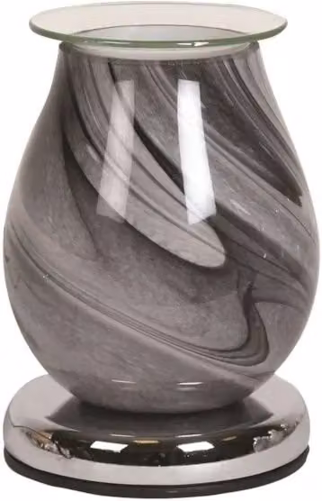 Aroma Accessories Swirl Electric Wax Melter in Grey and Purple, Diameter: 16 cm – 1