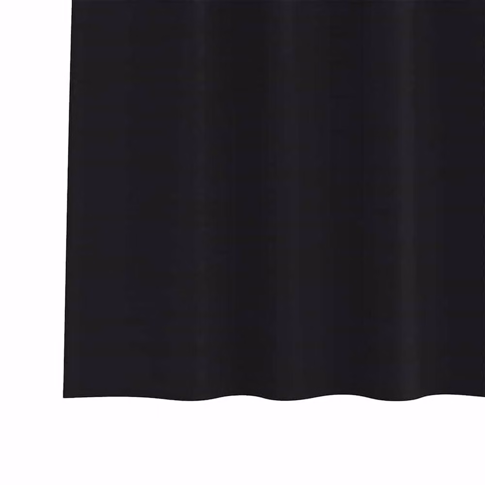 Berkfield Home Blackout Fabric Curtains, 2 Pack, Black, H 245 x W 140 cm – 6