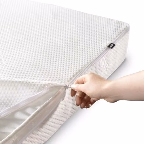 Jay-Be Waterproof Mattress Protector for Grand Folding Bed, White, W: 120 cm, D: 200 cm