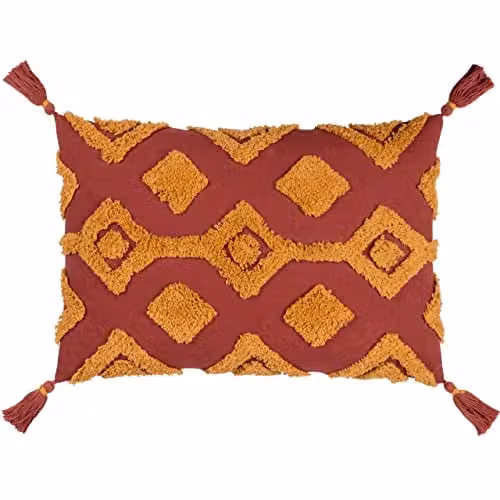 Riva Home Dharma Ethnic Graphic Rectangular Cushion with Polyester Filling W/D/H: 35 x 35 x 35 cm