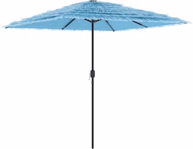 Berkfield Home Blue Garden Parasol with Steel Pole, W/D/H: 248 x 248 x 248 cm – 1