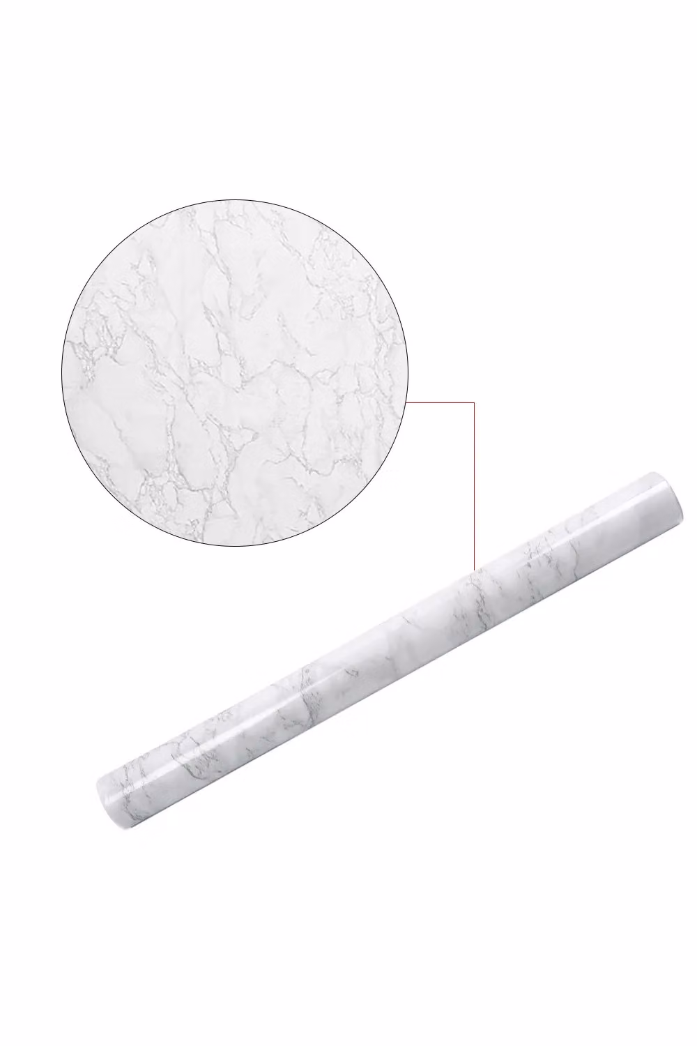 Living and Home White Marble Self-adhesive Wallpaper for Furniture Renovation – 3