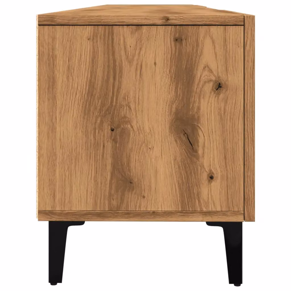 Berkfield Home Artisan Oak TV Cabinet in Brown, W/D/H: 180 x 31.5 x 40 cm – 3
