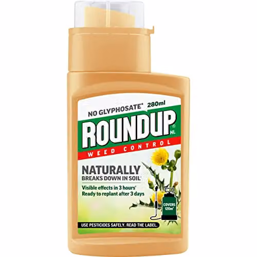 Roundup 100% Natural Glyphosate Free Weed Killer Concentrate, 280 ml – 1