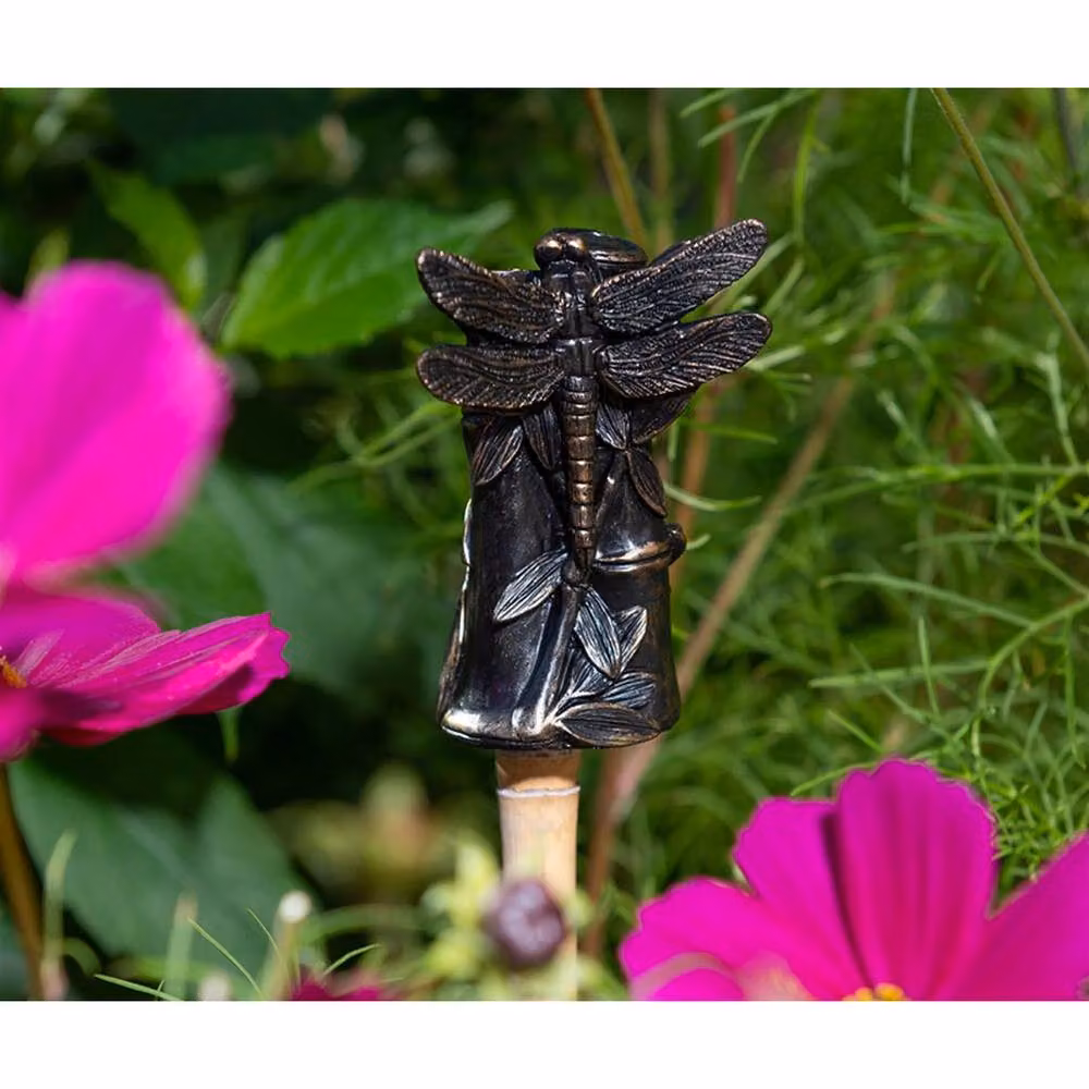 Jardinopia Dragonfly Stake Topper in Bronze, W5.5 x D5.5 x H8 cm – 7