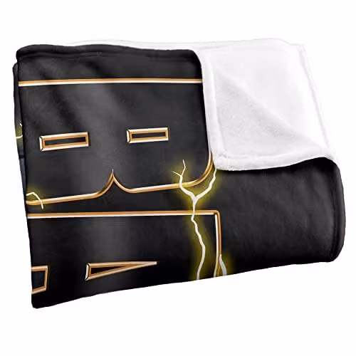 LOGOVISION The Flash Super Soft Microfibre Fleece Throw Blanket, W/D/H: 152 x 127 cm, White/Multicolour – 2