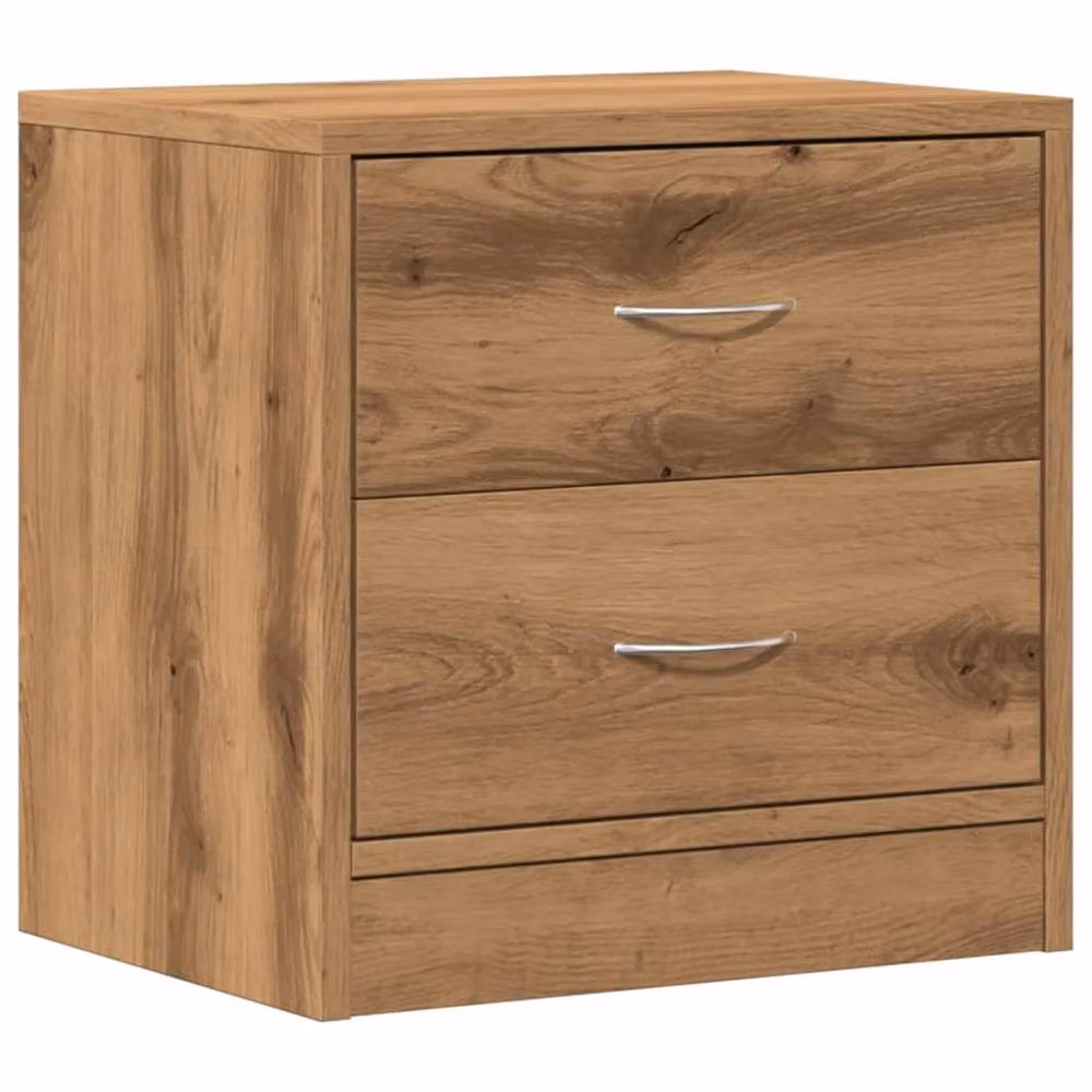 Berkfield Home Artisan Oak Bedside Cabinet in Brown, W/D/H: 40 x 30 x 40 cm – 2