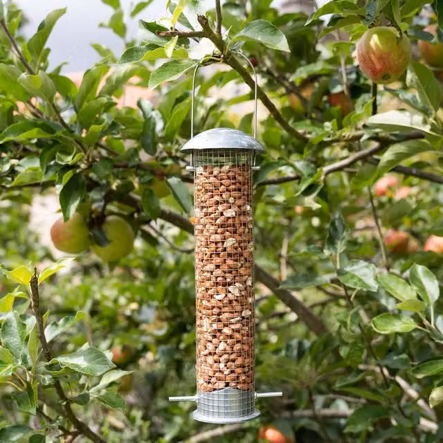 Gardman Heavy Duty Large Peanut Feeder in Silver Aluminium