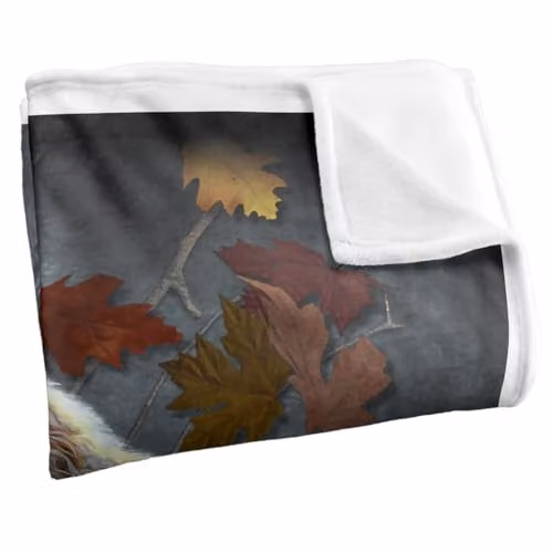 JQ Licensing JLo Howling Wolf Silky Touch Super Soft Fleece Throw Blanket, White, W/D/H: 152 x 127 cm – 2