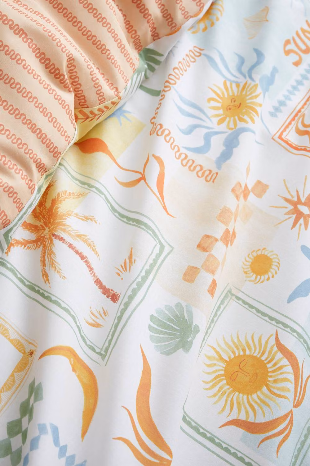Fusion Soleil Reversible Easy Care Polycotton Duvet Cover Set, Multicolour, 200 x 200 cm – 2