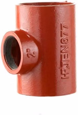 Halifax Cast Iron Soil Boss Branch Pipe, Red, 2 inch