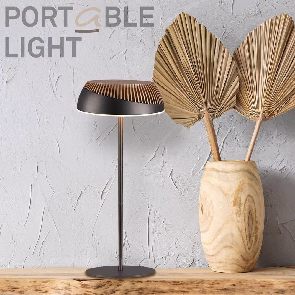 Briloner Pilia Rechargeable LED Table Lamp, Anthracite Bronze Metallic, H 32 cm x W 14 cm x D 14 cm – 4