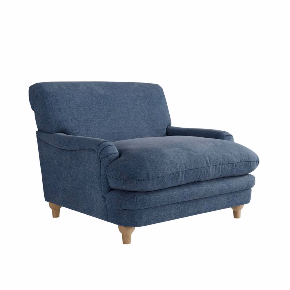 Wyld Haus Bambola Retro Blue Chenille Armchair – 2