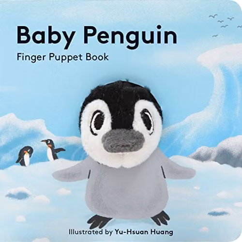 Baby Penguin Finger Puppet Board Book by Chronicle Books, Multicolour Cardboard