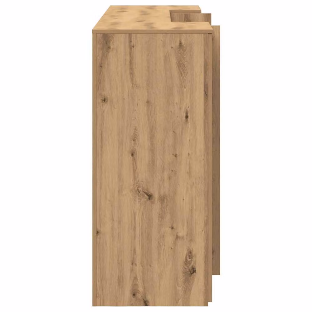 Berkfield Home Artisan Oak Reception Desk in Brown, W/D/H: 200 x 50 x 103.5 cm – 3