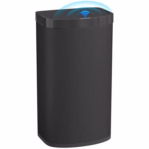 HOMCOM 55L Automatic Sensor Kitchen Bin with Soft-Close Lid, Black, W/D/H: 38.0 x 28.5 x 69.0 cm – 1