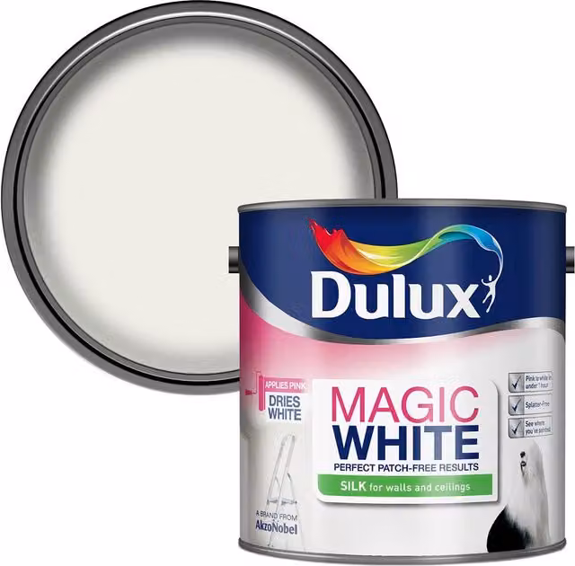 Dulux Silk Satin Gloss Paint in Magic White